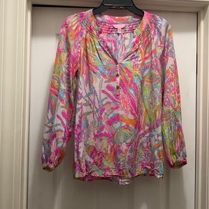 Scuba to Cuba Lilly Pulitzer Elsa top